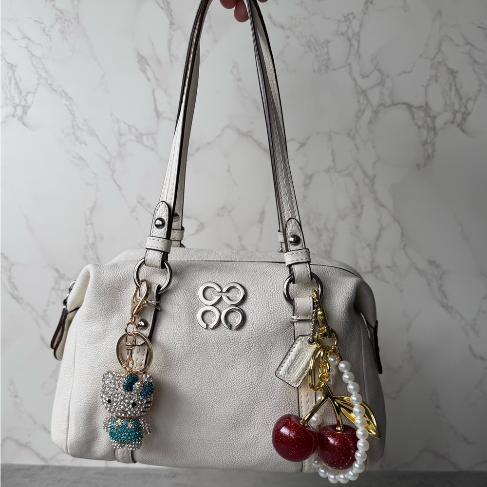 White Coach Juliet Shoulder Bag